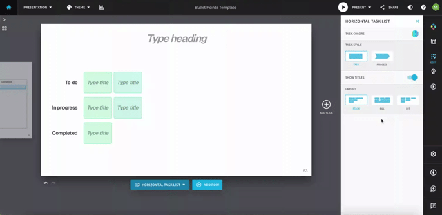 show titles-horizontal task list.gif