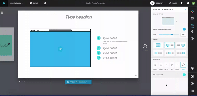 bullet color product screenshot.gif